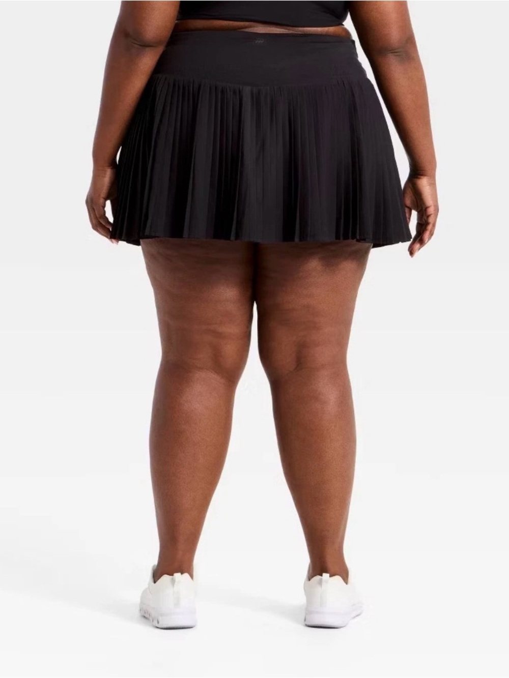 Pleated NWT Black Active Skort 3X High Rise Built-In Shorts - Picture 3 of 6